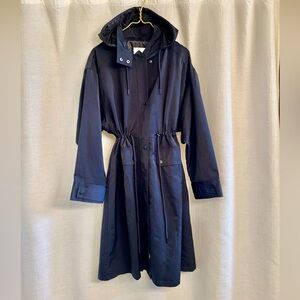Avec Les Filles Navy Trench Rain Coat